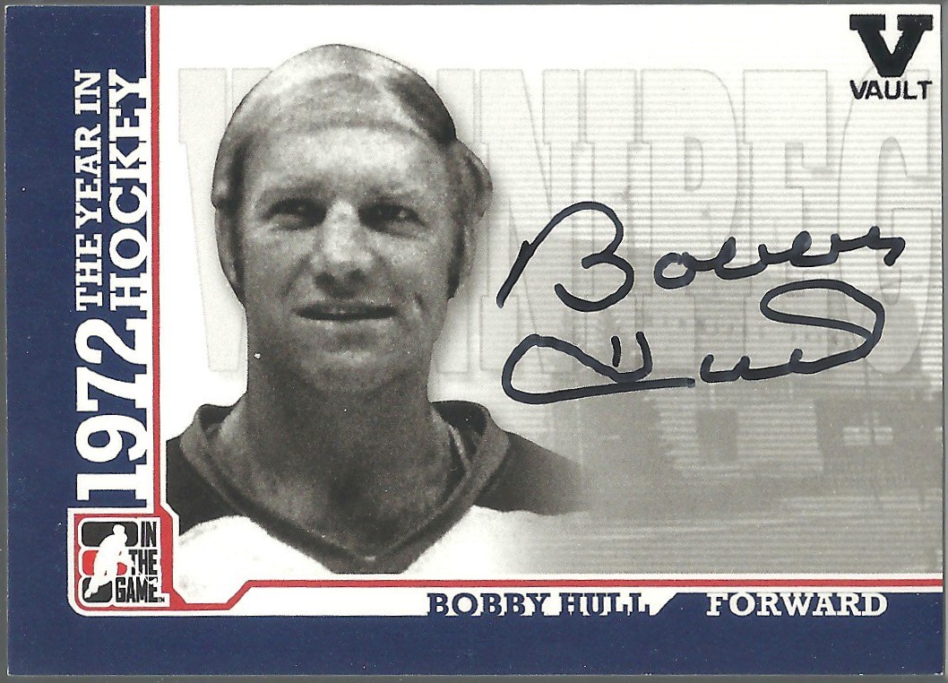 (image for) 2009-10 ITG 1972 The Year In Hockey Autographs #ABHU Bobby Hull