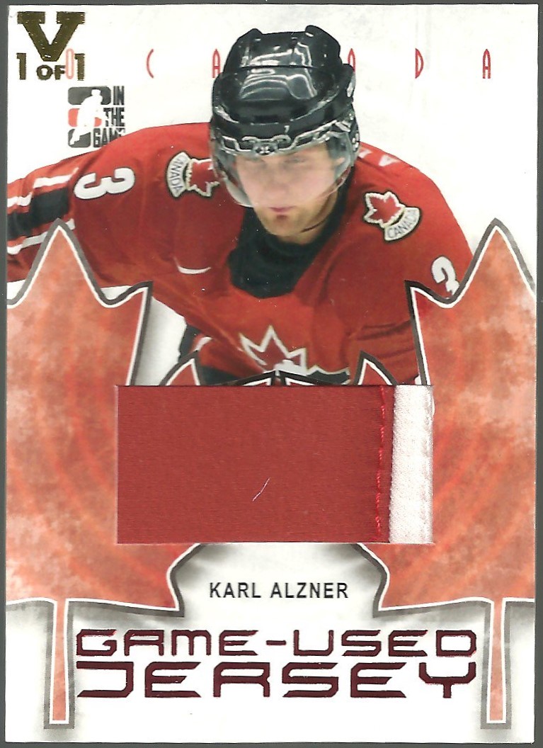 2007-08 ITG O Canada Jerseys #GUJ43 Karl Alzner 1/1 VAULT (image for) 2007-08 ITG O Canada Jerseys #GUJ43 Karl Alzner 1/1 VAULT