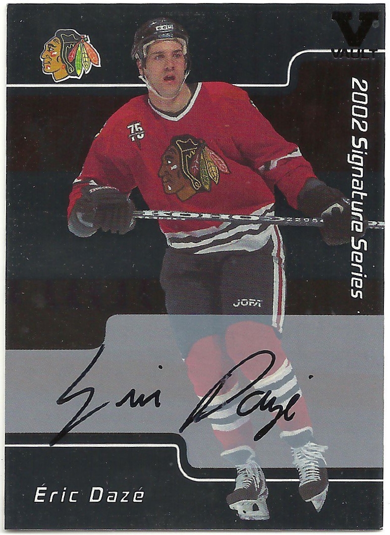 2001-02 BAP Signature Series Autographs #68 Eric Daze VAULT (image for) 2001-02 BAP Signature Series Autographs #68 Eric Daze VAULT
