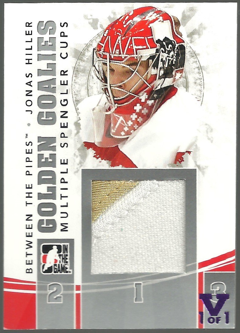 2010-11 Between The Pipes Golden Goalies Silver #GG17 J Hiller (image for) 2010-11 Between The Pipes Golden Goalies Silver #GG17 J Hiller