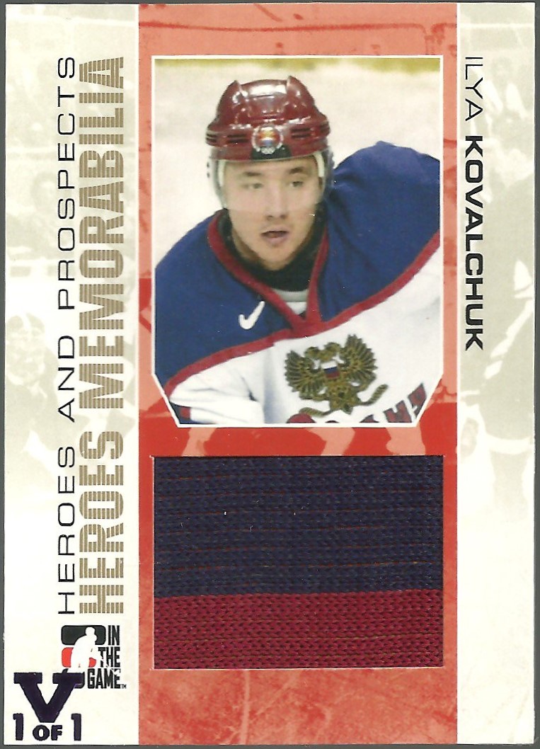 2007-08 ITG Heroes and Prospects Memorabilia #HM09 I. Kovalchuk (image for) 2007-08 ITG Heroes and Prospects Memorabilia #HM09 I. Kovalchuk
