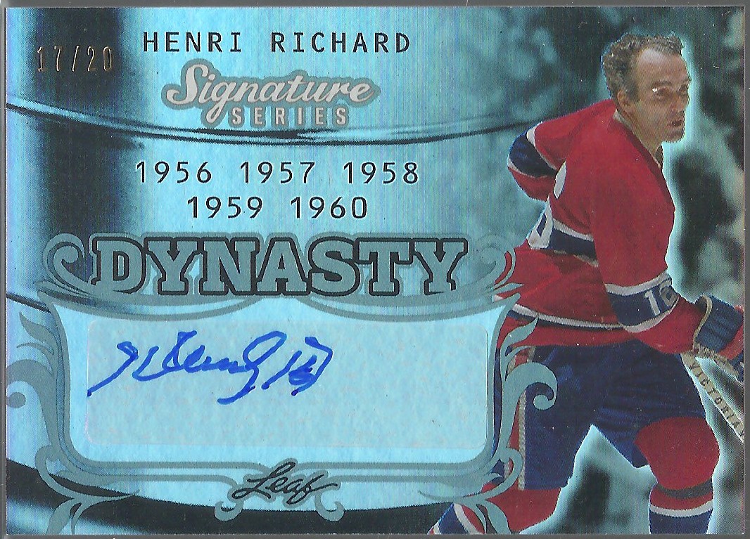 (image for) 2015-16 Leaf Signature Series Dynasty Gray #SDYHR1 Henri Richard