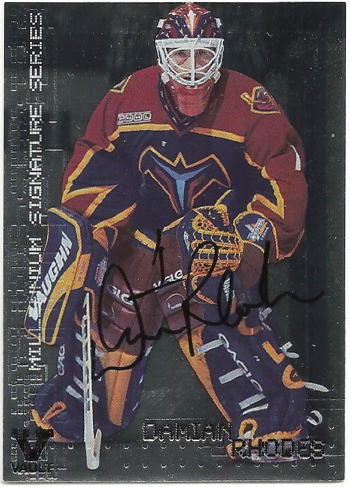 1999-00 BAP Millennium Autographs #13 Damian Rhodes Vault (image for) 1999-00 BAP Millennium Autographs #13 Damian Rhodes Vault
