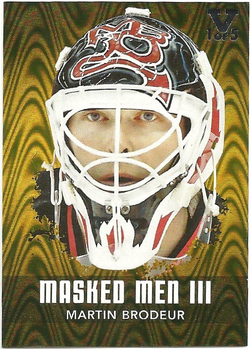 2010-11 Between The Pipes Masked Men III Gold #MM32 Brodeur (image for) 2010-11 Between The Pipes Masked Men III Gold #MM32 Brodeur
