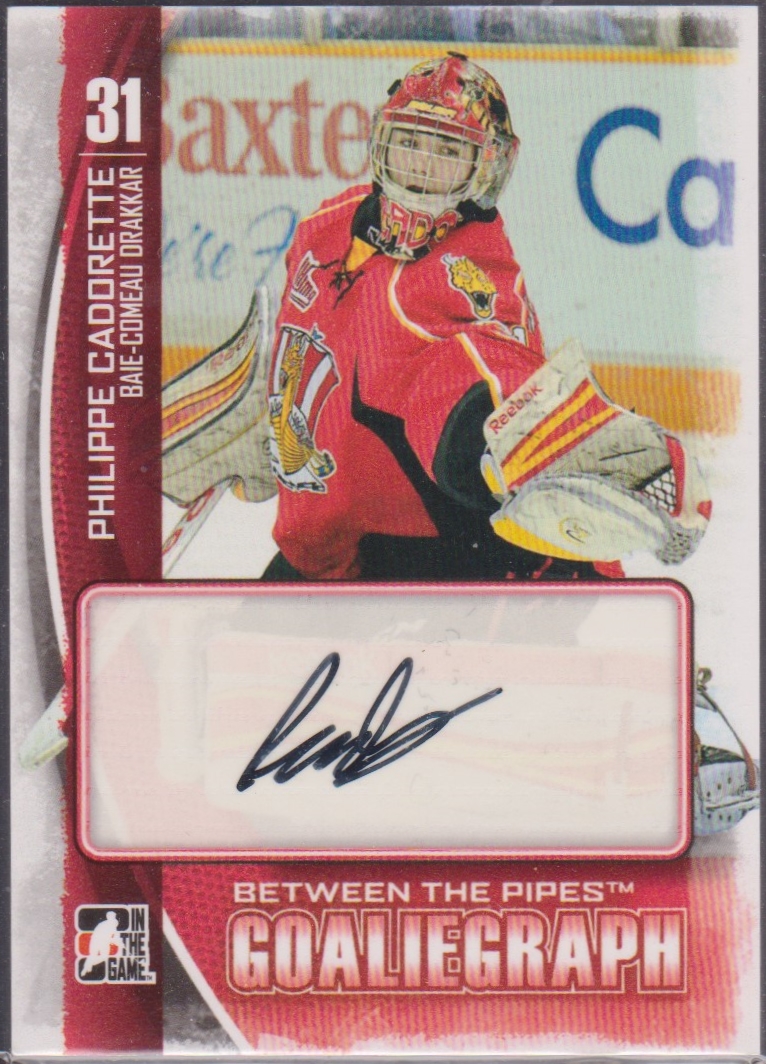 2013-14 Between the Pipes Autographs #APC Philippe Cadorette (image for) 2013-14 Between the Pipes Autographs #APC Philippe Cadorette