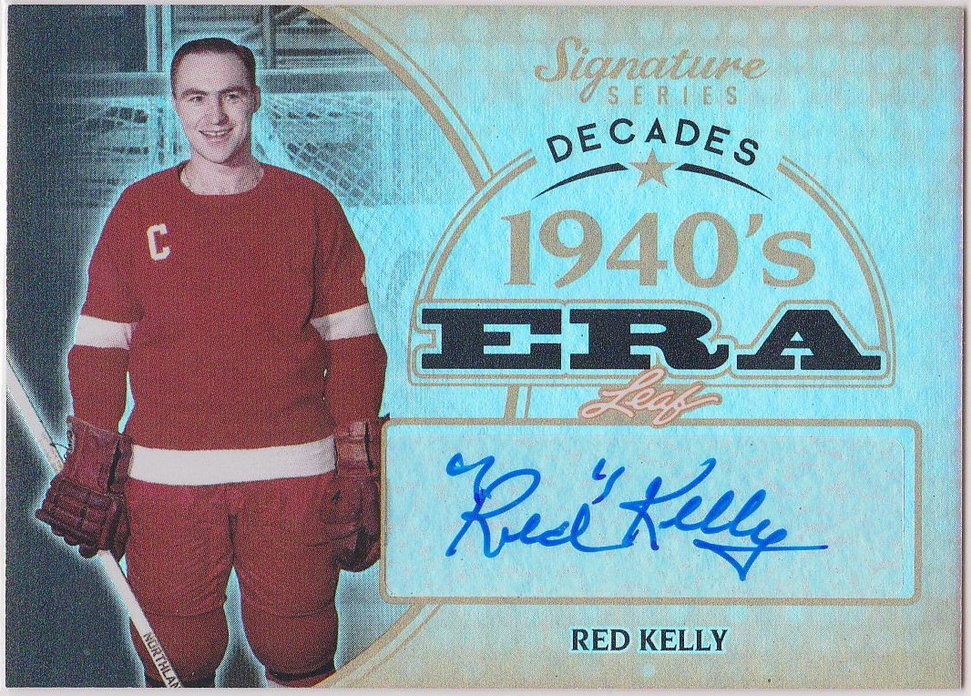 (image for) 2015-16 Leaf Signature Series Decades Auto #SDRK1 Red Kelly