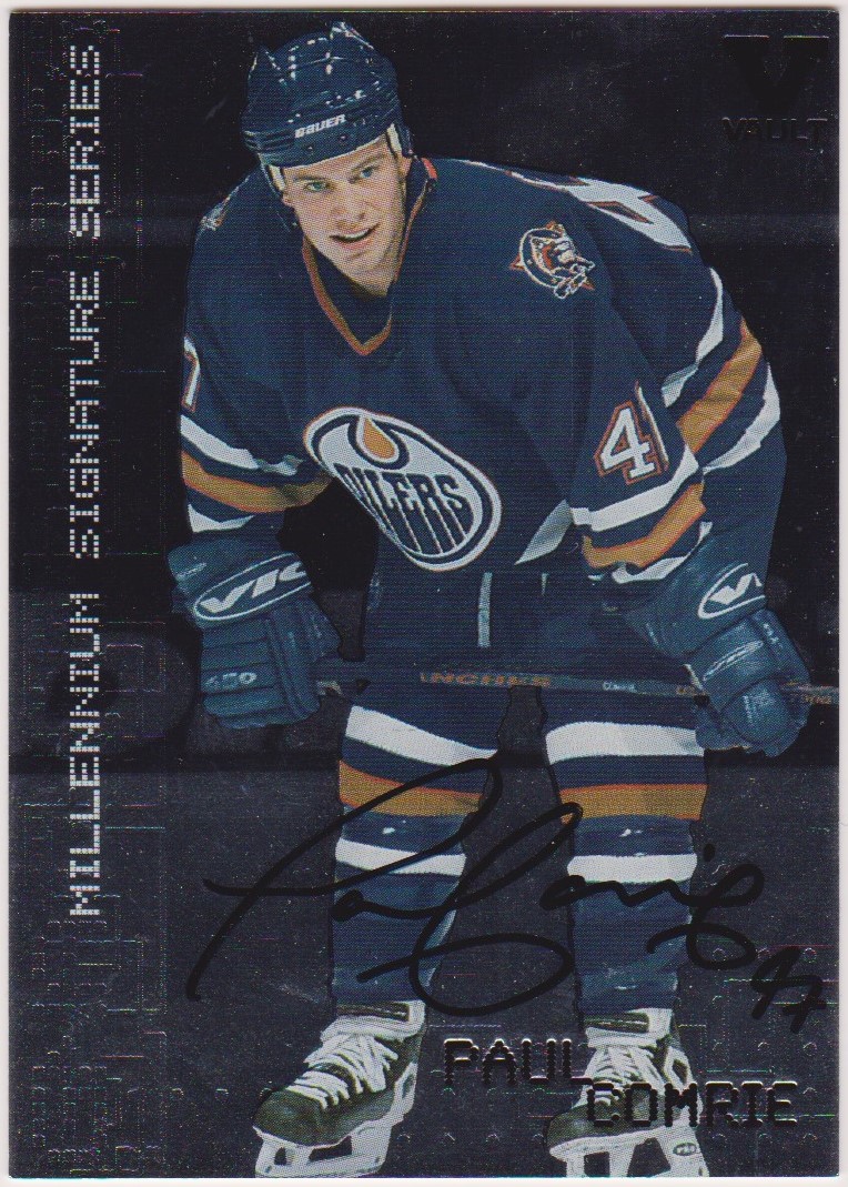 1999-00 BAP Millennium Autographs #105 Paul Comrie RC VAULT (image for) 1999-00 BAP Millennium Autographs #105 Paul Comrie RC VAULT