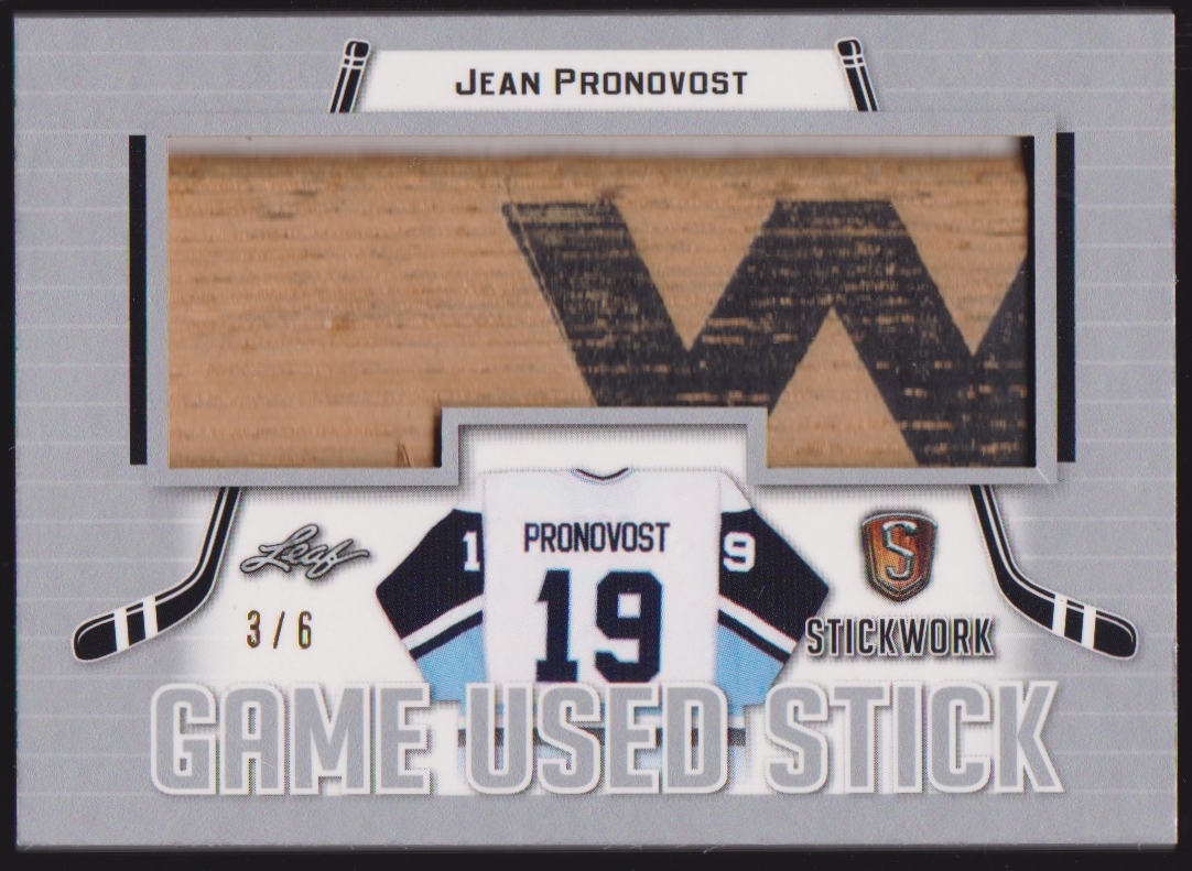 (image for) 2017-18 Leaf Stickwork Game Sticks Silver #GS30 Jean Pronovost