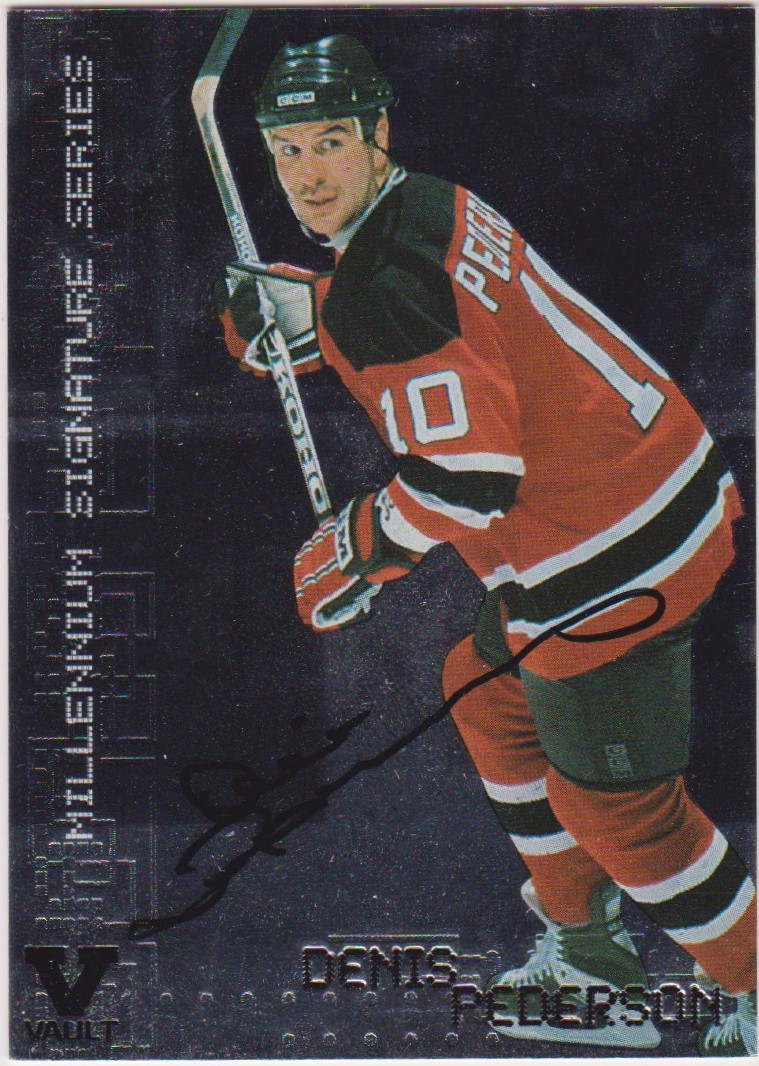 1999-00 BAP Millennium Autographs #147 Denis Pederson VAULT (image for) 1999-00 BAP Millennium Autographs #147 Denis Pederson VAULT