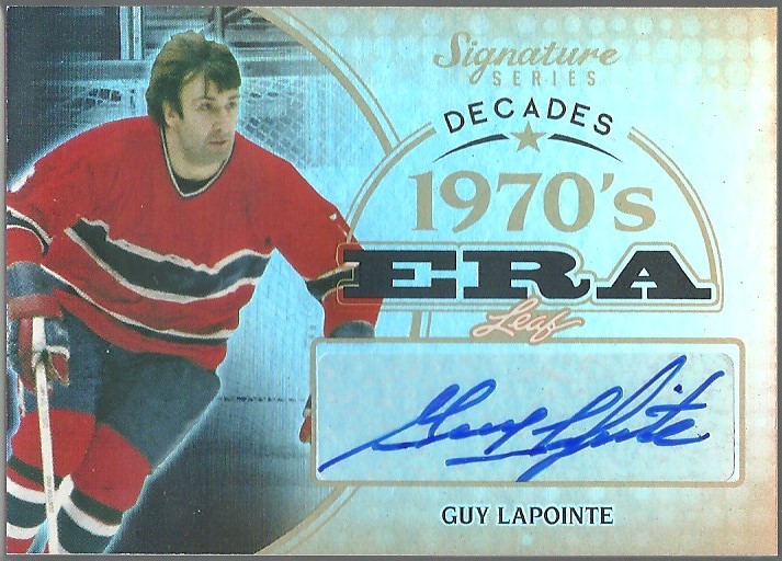 (image for) 2015-16 Leaf Signature Series Decades Auto #SDGL1 Guy Lapointe