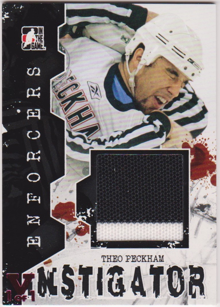 (image for) 2011-12 ITG Enforcers Instigator Jerseys #I48 Theo Peckham