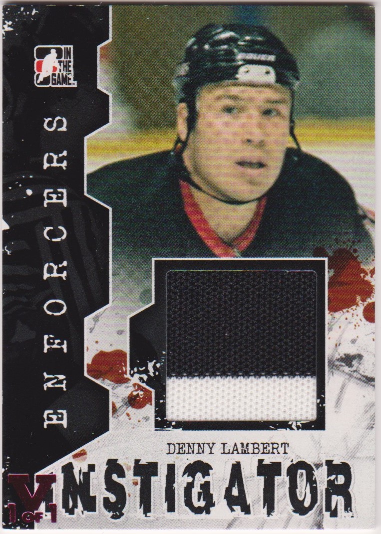 (image for) 2011-12 ITG Enforcers Instigator Jerseys #I30 Denny Lambert