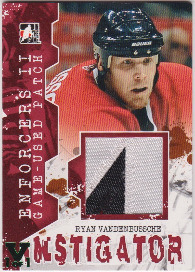 (image for) 2013-14 ITG Enforcers Instigator Patches Red #IM21 VandenBussche