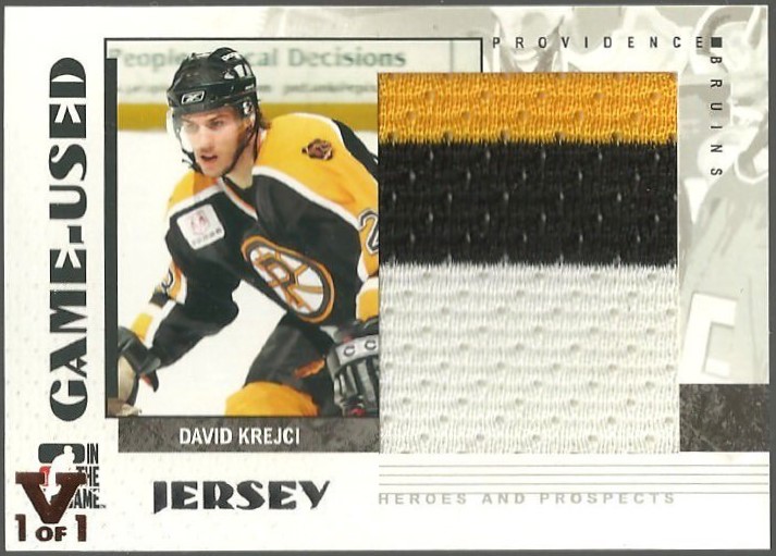 (image for) 2007-08 ITG Heroes and Prospects Jerseys #GUJ59 David Krejci