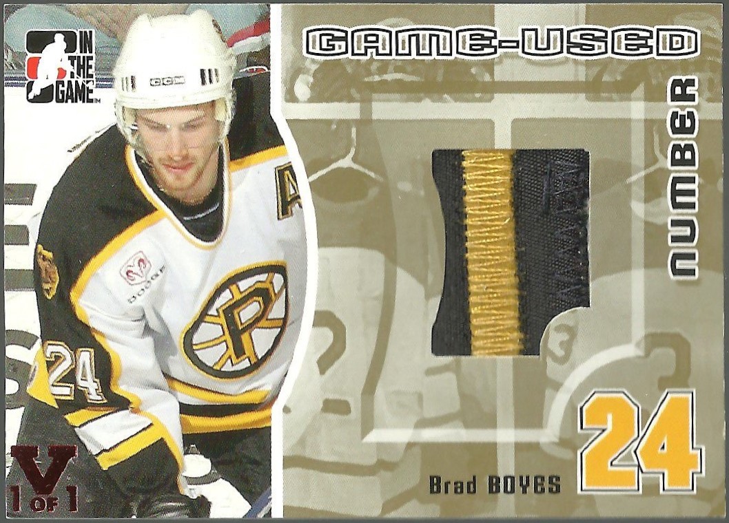 (image for) 2005-06 ITG Heroes and Prospects Numbers Gold #GUN09 Brad Boyes