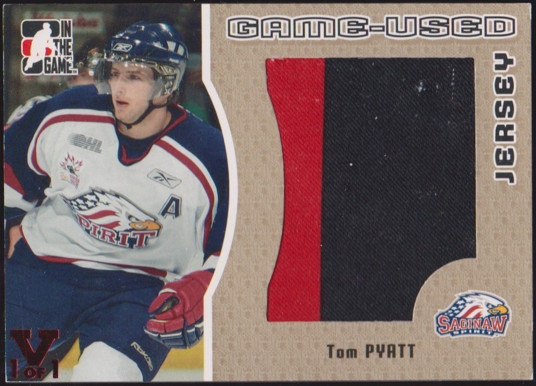 2005-06 ITG Heroes and Prospects Jerseys #GUJ116 Tom Pyatt (image for) 2005-06 ITG Heroes and Prospects Jerseys #GUJ116 Tom Pyatt