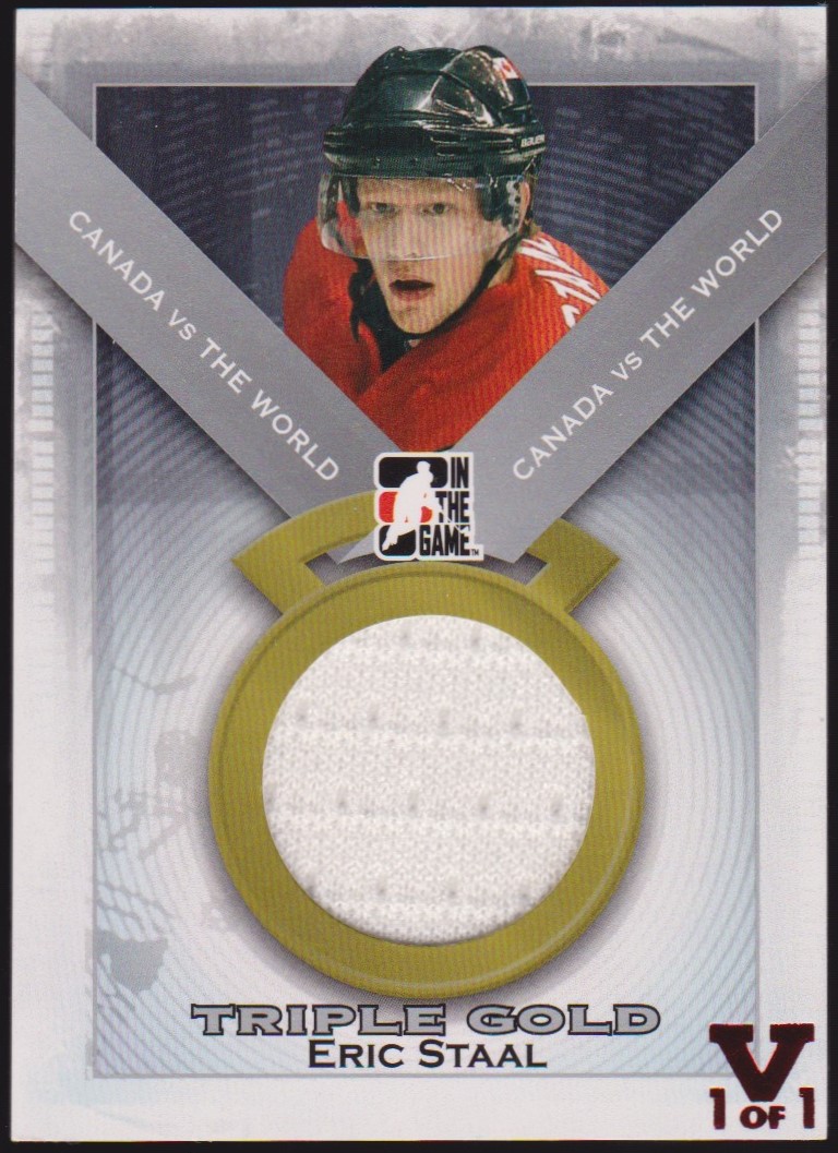 (image for) 2011-12 ITG Canada vs The World Triple Gold Silver #4 Eric Staal