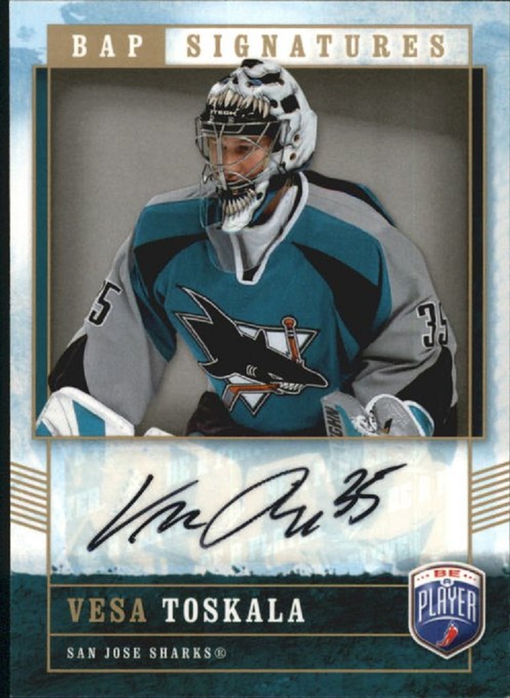 2006-07 Be A Player Signatures #VT Vesa Toskala (image for) 2006-07 Be A Player Signatures #VT Vesa Toskala