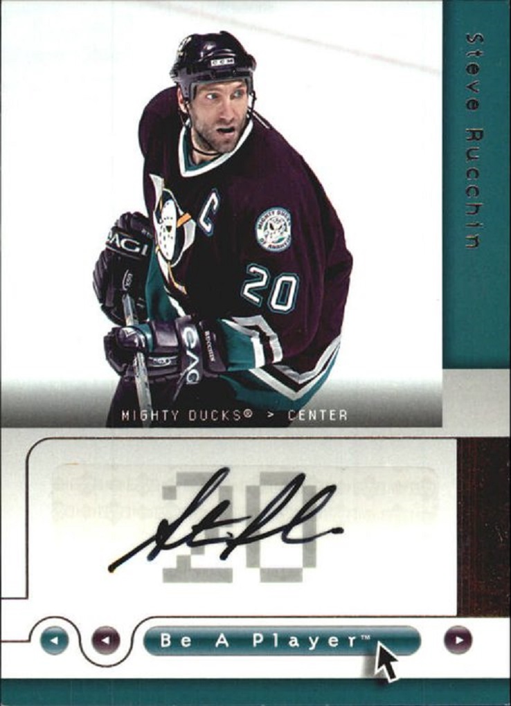 (image for) 2005-06 Be A Player Signatures #SR Steve Rucchin AUTO