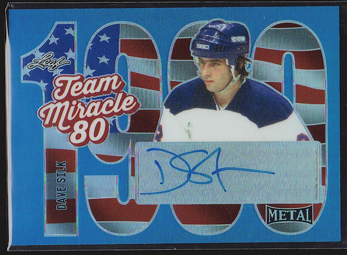 (image for) 2015-16 Leaf Metal Team Miracle Prismatic Blue #TMDS1 Dave Silk