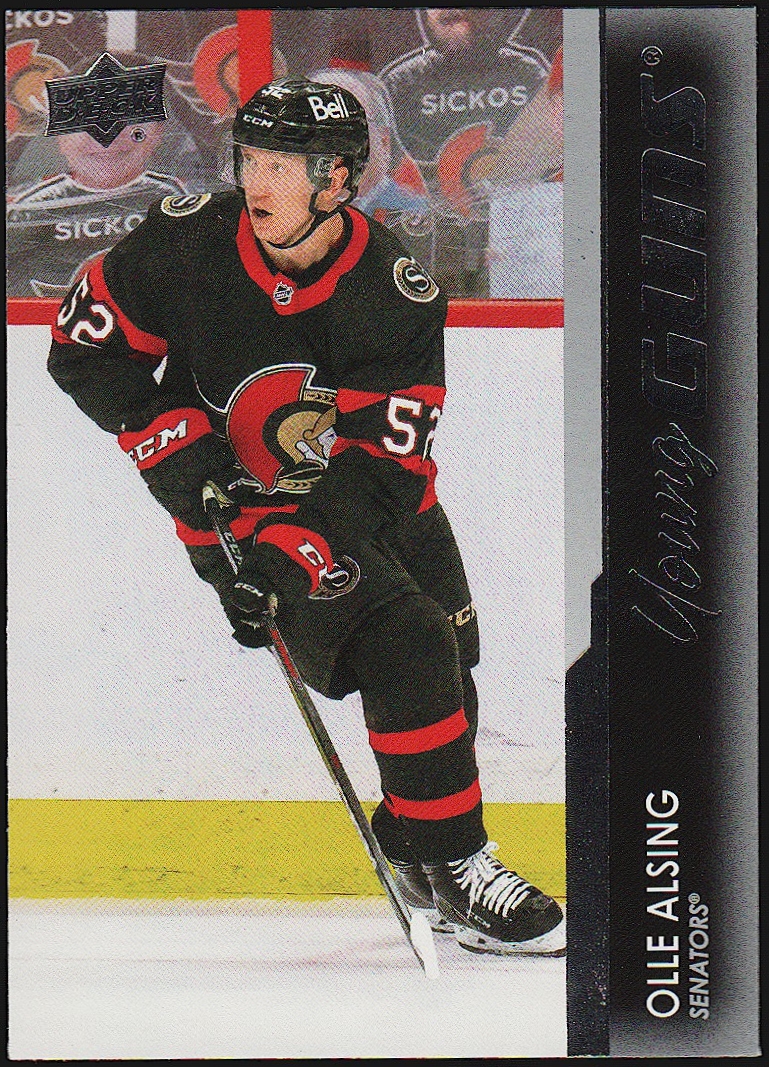 (image for) 2021-22 Upper Deck #203 Olle Alsing Young Guns YG RC