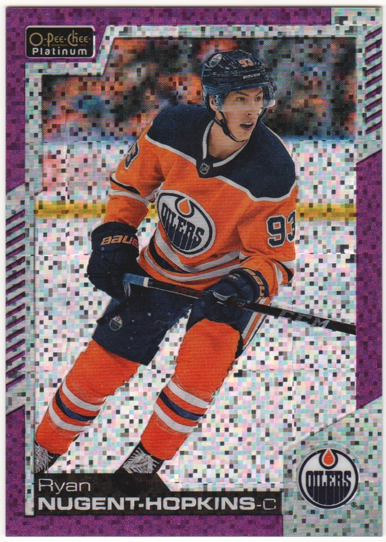 (image for) 2020-21 O-Pee-Chee Platinum Violet Pixels #136 R Nugent-Hopkins