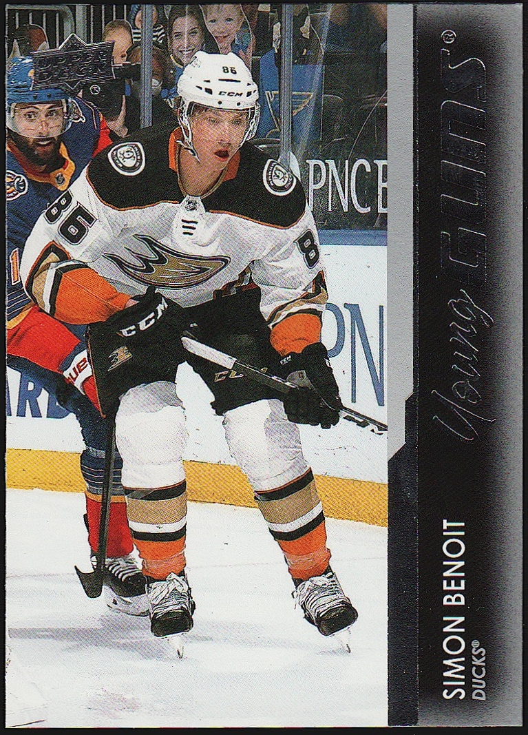 (image for) 2021-22 Upper Deck #228 Simon Benoit Young Guns YG RC