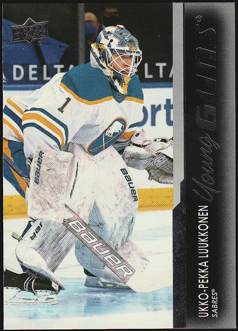 (image for) 2021-22 Upper Deck #202 Ukko-Pekka Luukkonen Young Guns YG RC