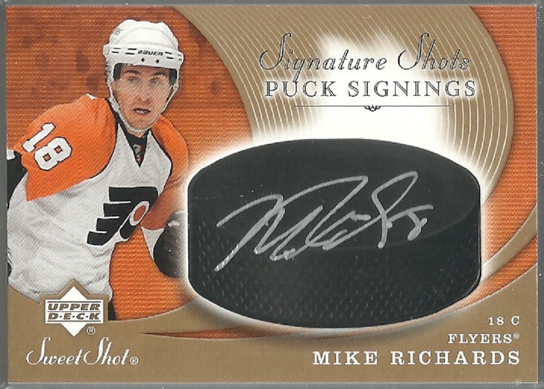 (image for) 2007-08 Sweet Shot Signature Puck Signings #SSPR Richards AUTO
