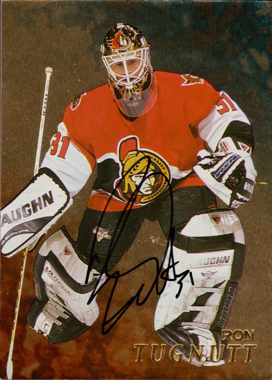 (image for) 1998-99 Be A Player Autographs Gold #244 Ron Tugnutt