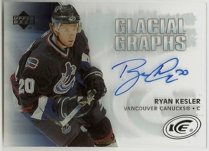 (image for) 2005-06 Upper Deck Ice Glacial Graphs #GGRK Ryan Kesler AUTO
