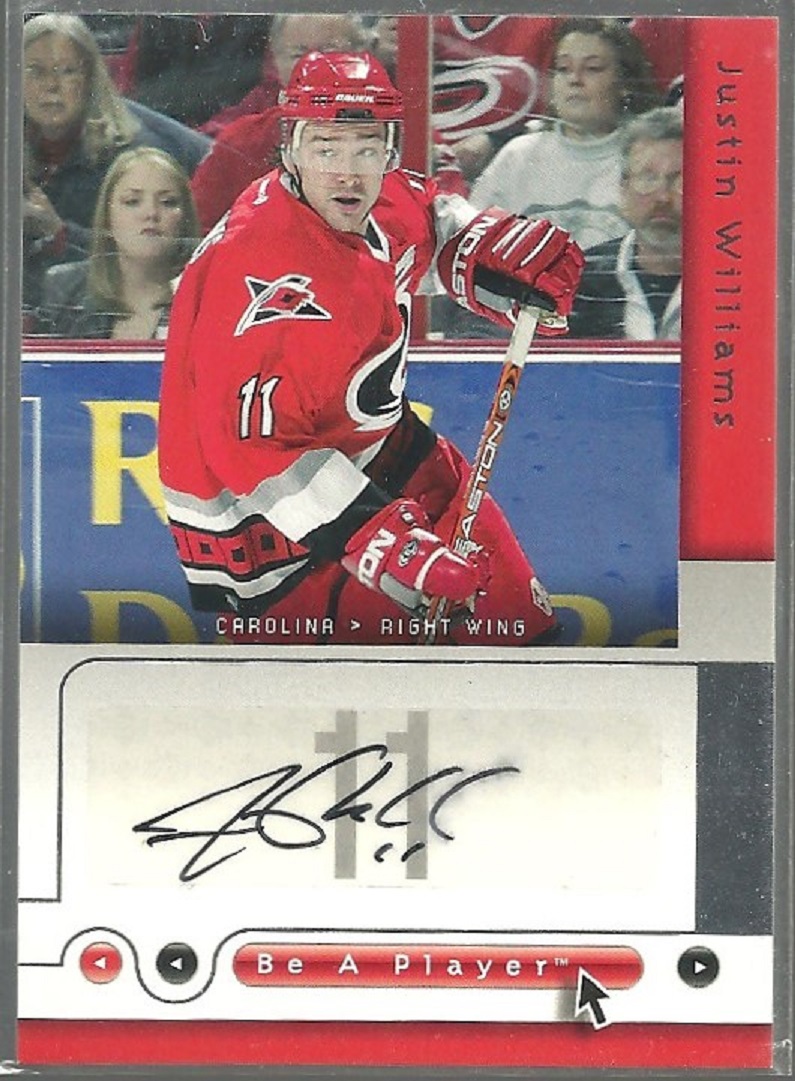 (image for) 2005-06 Be A Player Signatures #JW Justin Williams AUTO