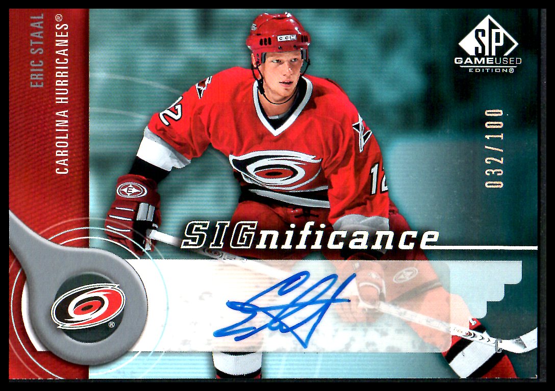 (image for) 2005-06 SP Game Used SIGnificance #SES Eric Staal 32/100 AUTO