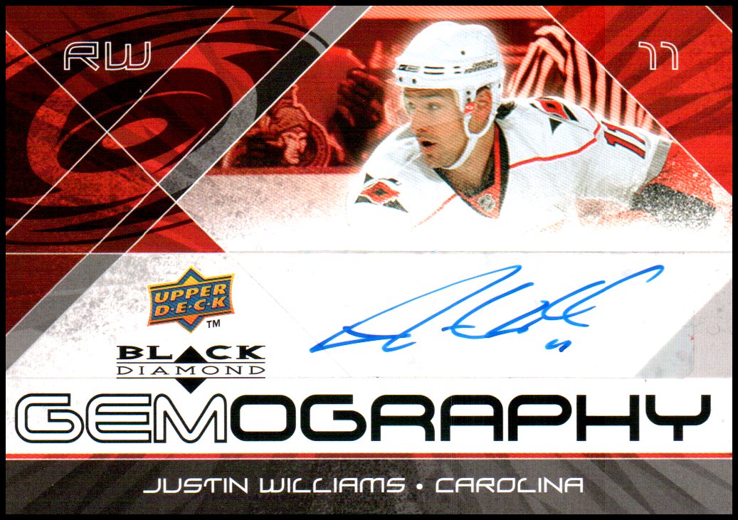 (image for) 2008-09 Black Diamond Gemography #GJW Justin Williams AUTO