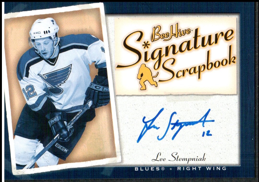 (image for) 2005-06 Beehive Signature Scrapbook #SSLS Lee Stempniak AUTO