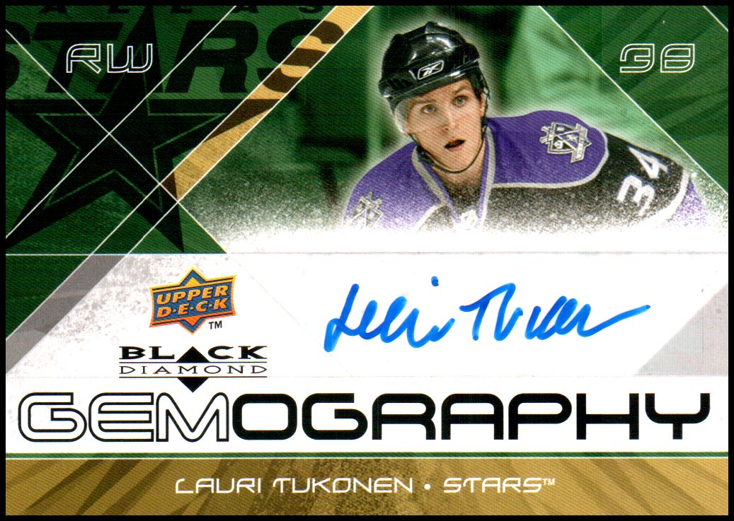 (image for) 2008-09 Black Diamond Gemography #GLT Lauri Tukonen AUTO