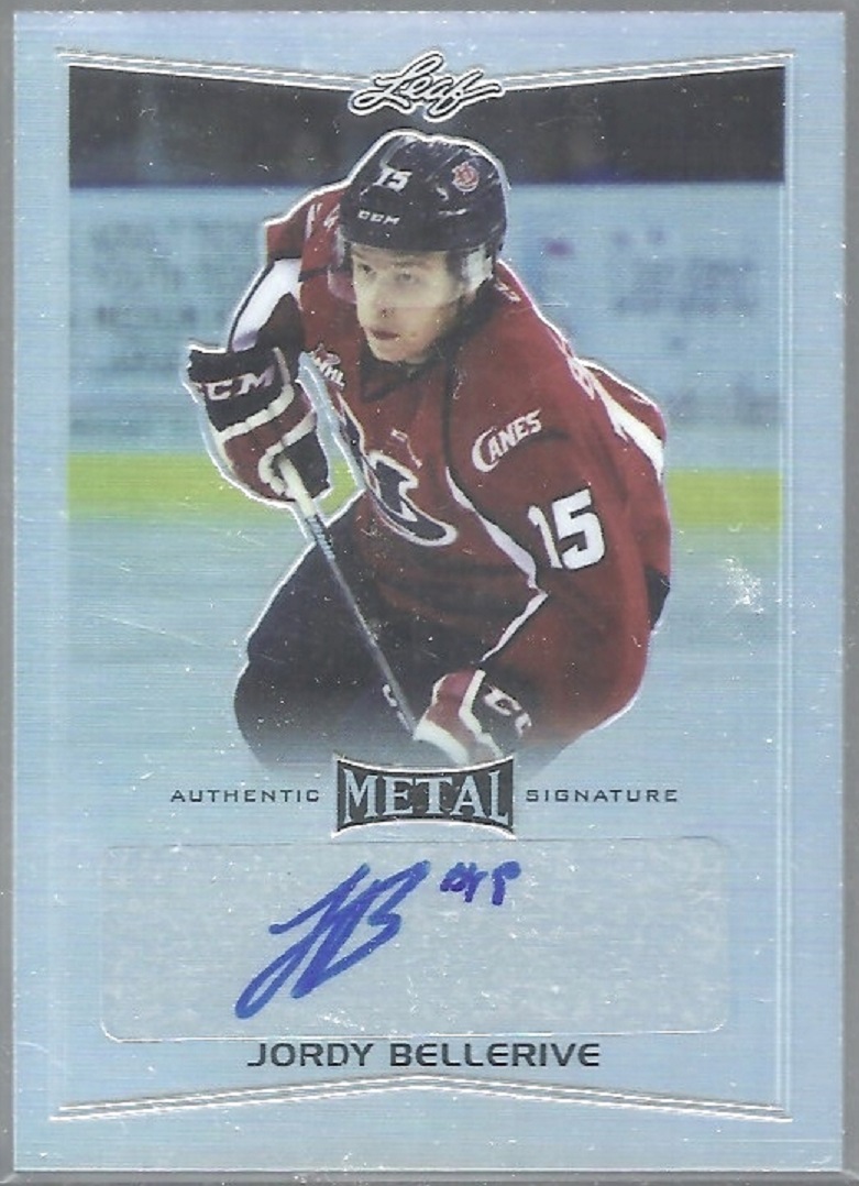 2015-16 Leaf Metal #BAJB2 Jordy Bellerive AUTO (image for) 2015-16 Leaf Metal #BAJB2 Jordy Bellerive AUTO