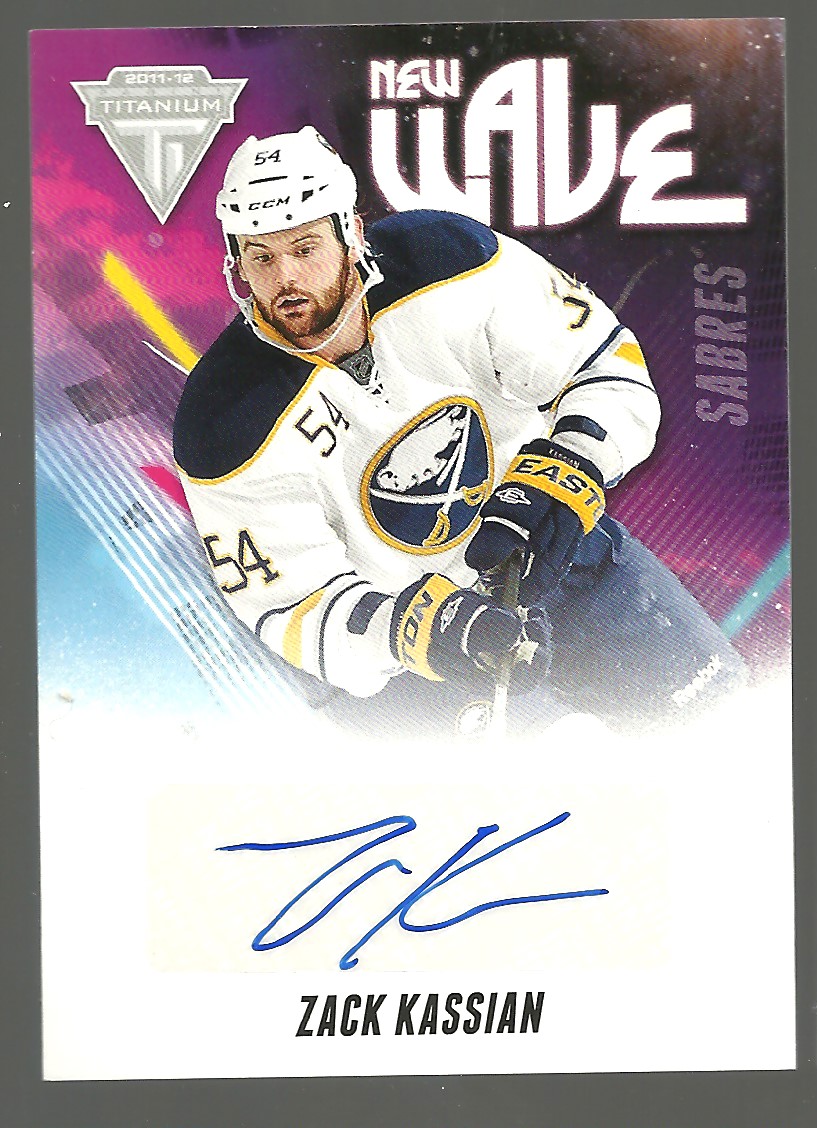 2011-12 Panini Titanium New Wave Autographs #14 Zack Kassian (image for) 2011-12 Panini Titanium New Wave Autographs #14 Zack Kassian