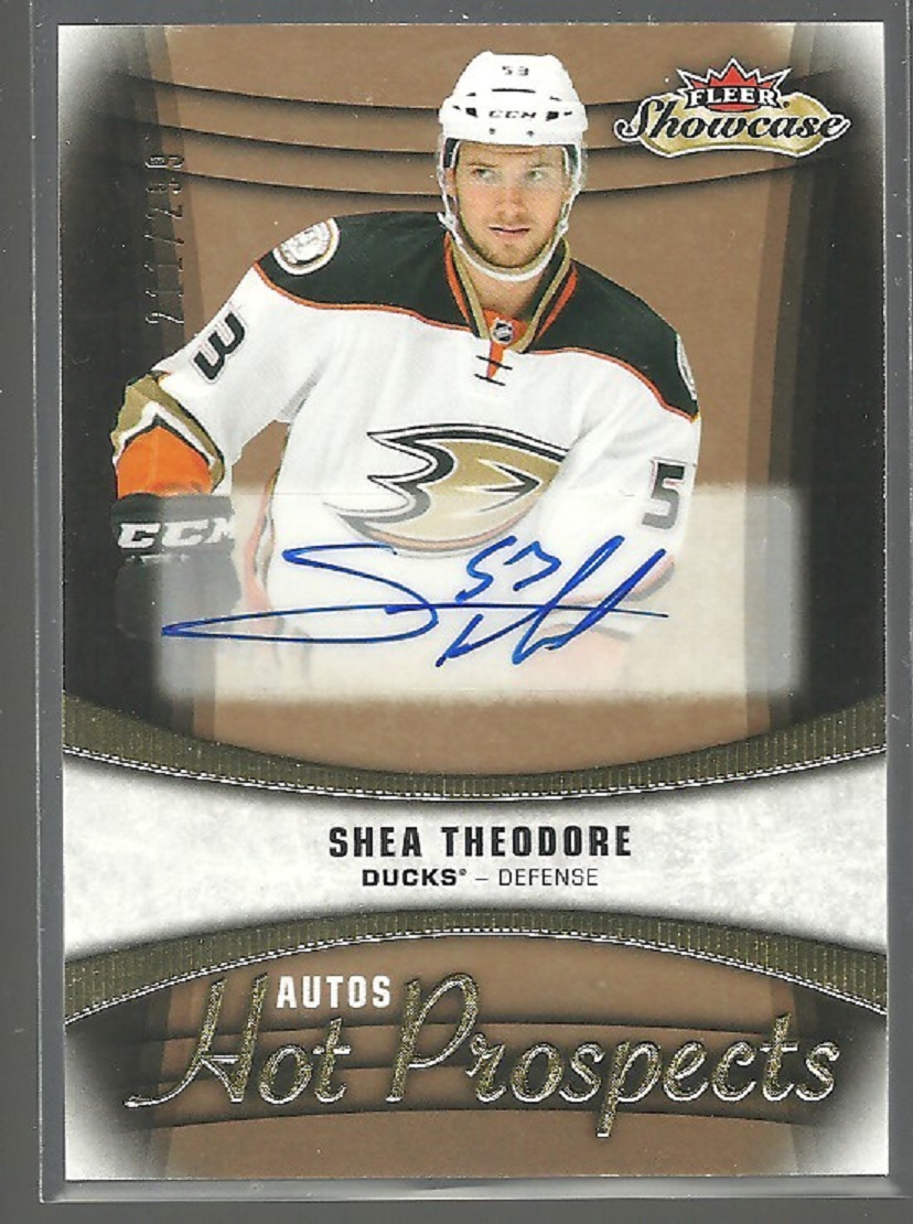 (image for) 2015-16 Fleer Showcase #131 Shea Theodore AUTO RC 211/299
