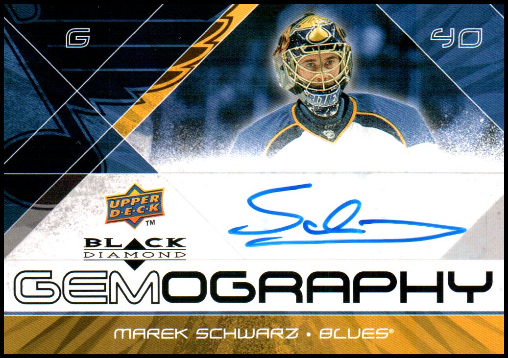 (image for) 2008-09 Black Diamond Gemography #GSZ Marek Schwarz AUTO