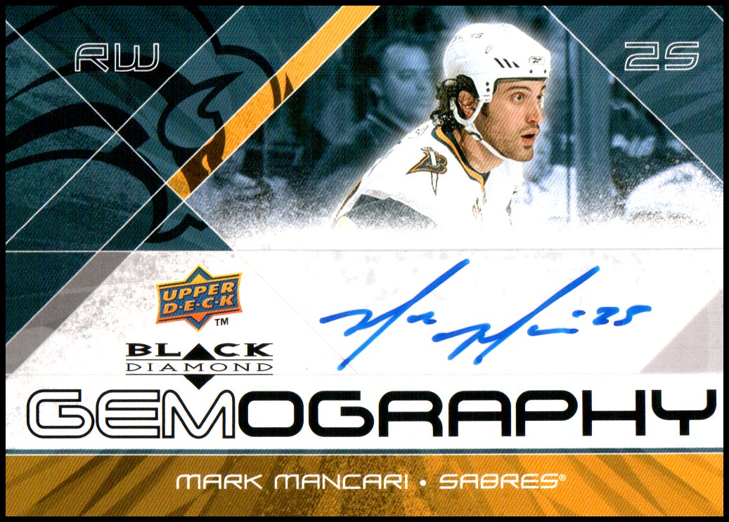 (image for) 2008-09 Black Diamond Gemography #GMM Mark Mancari AUTO