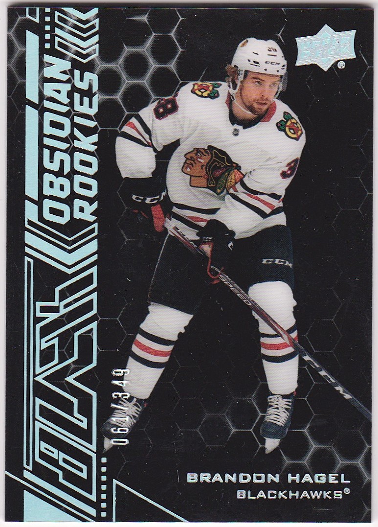 (image for) 2020-21 UD Black Obsidian Rookies #OR26 Brandon Hagel 061/349