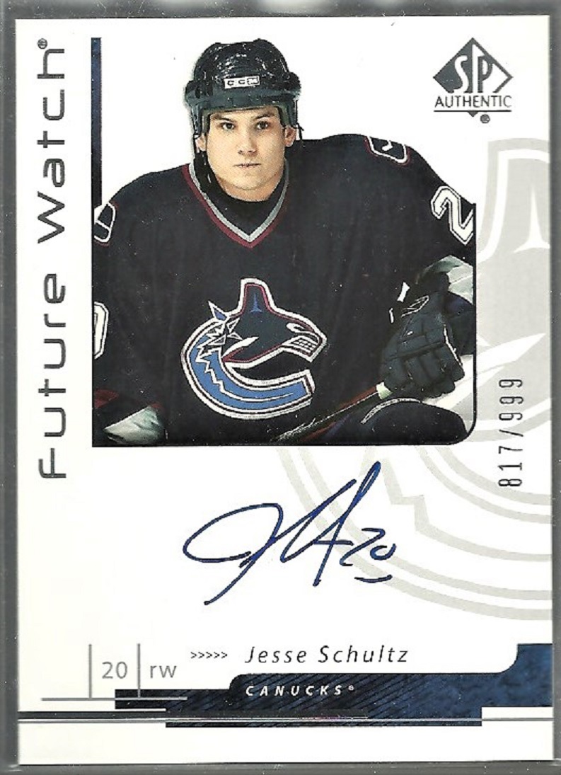 (image for) 2006-07 SP Authentic #206 Jesse Schultz Auto RC 817/999
