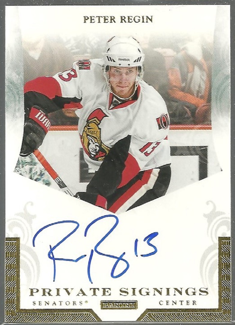 2011-12 Panini Private Signings #REG Peter Regin (image for) 2011-12 Panini Private Signings #REG Peter Regin