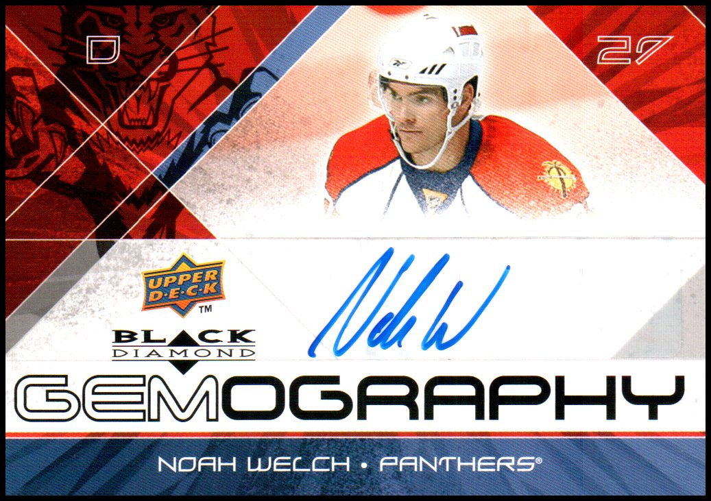 (image for) 2008-09 Black Diamond Gemography #GNW Noah Welch AUTO
