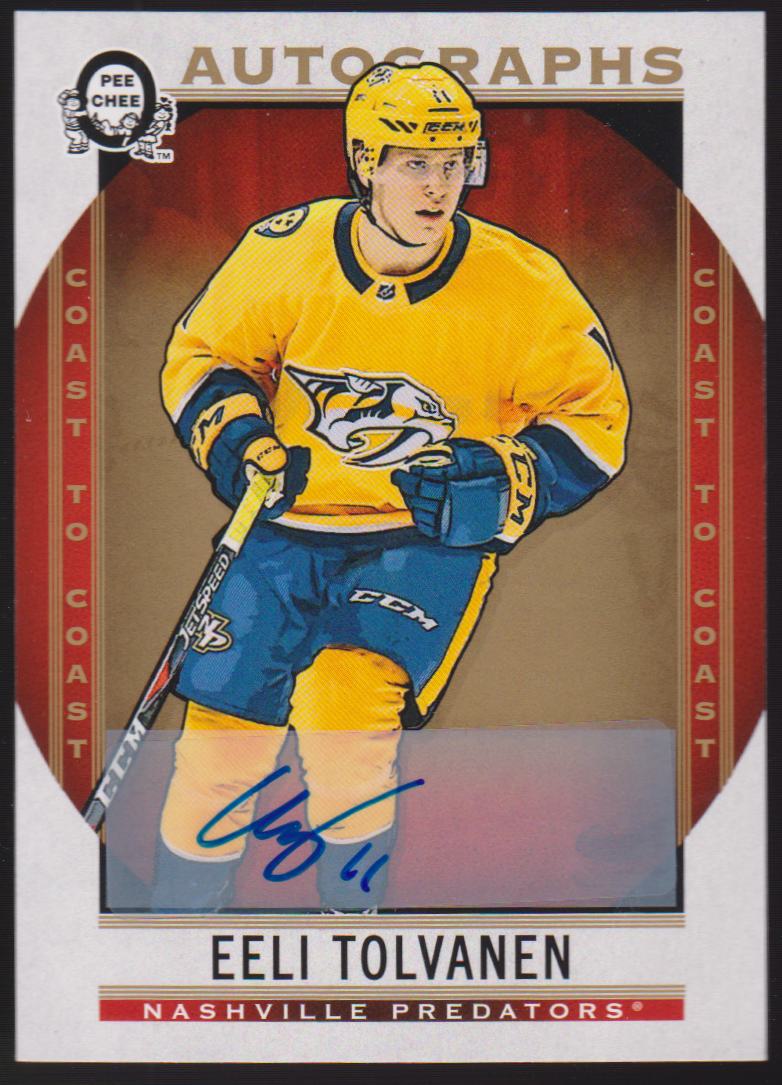 (image for) 2018-19 O-Pee-Chee Coast to Coast Autographs #174 Eeli Tolvanen