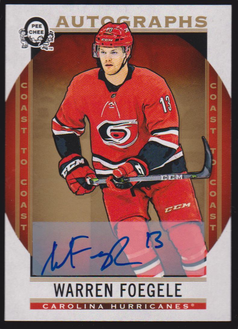 (image for) 2018-19 O-Pee-Chee Coast to Coast Autographs #181 Warren Foegele