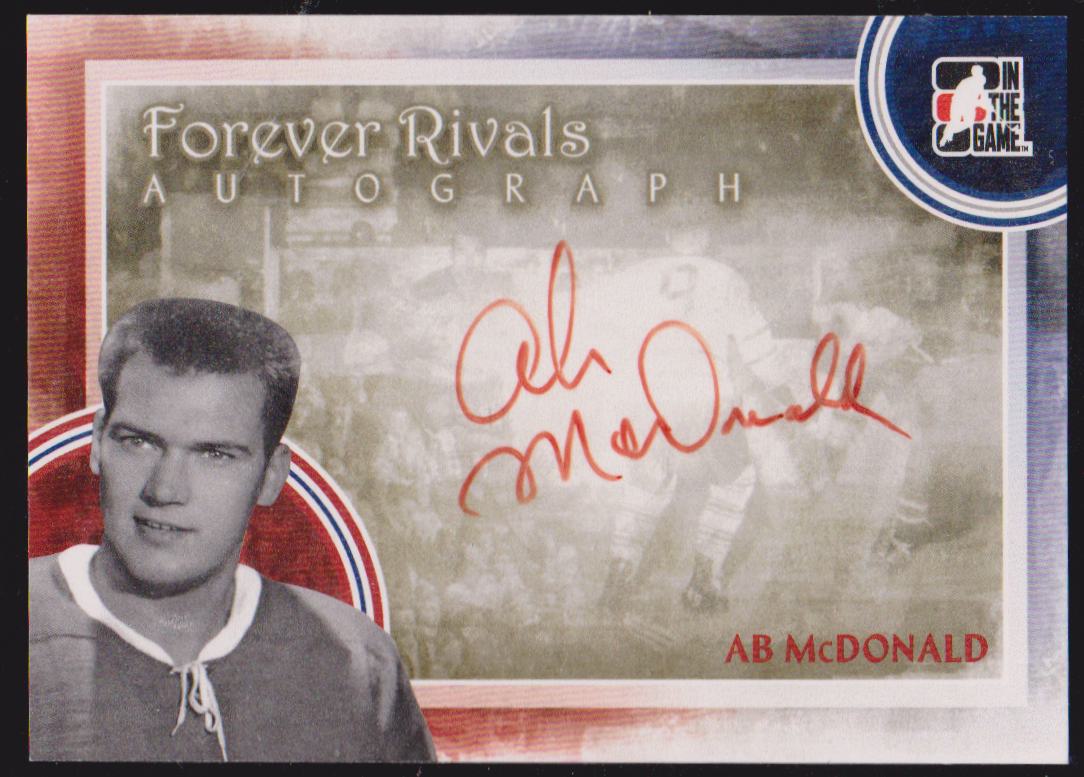 2012-13 ITG Forever Rivals Autographs #AAM Ab McDonald (image for) 2012-13 ITG Forever Rivals Autographs #AAM Ab McDonald