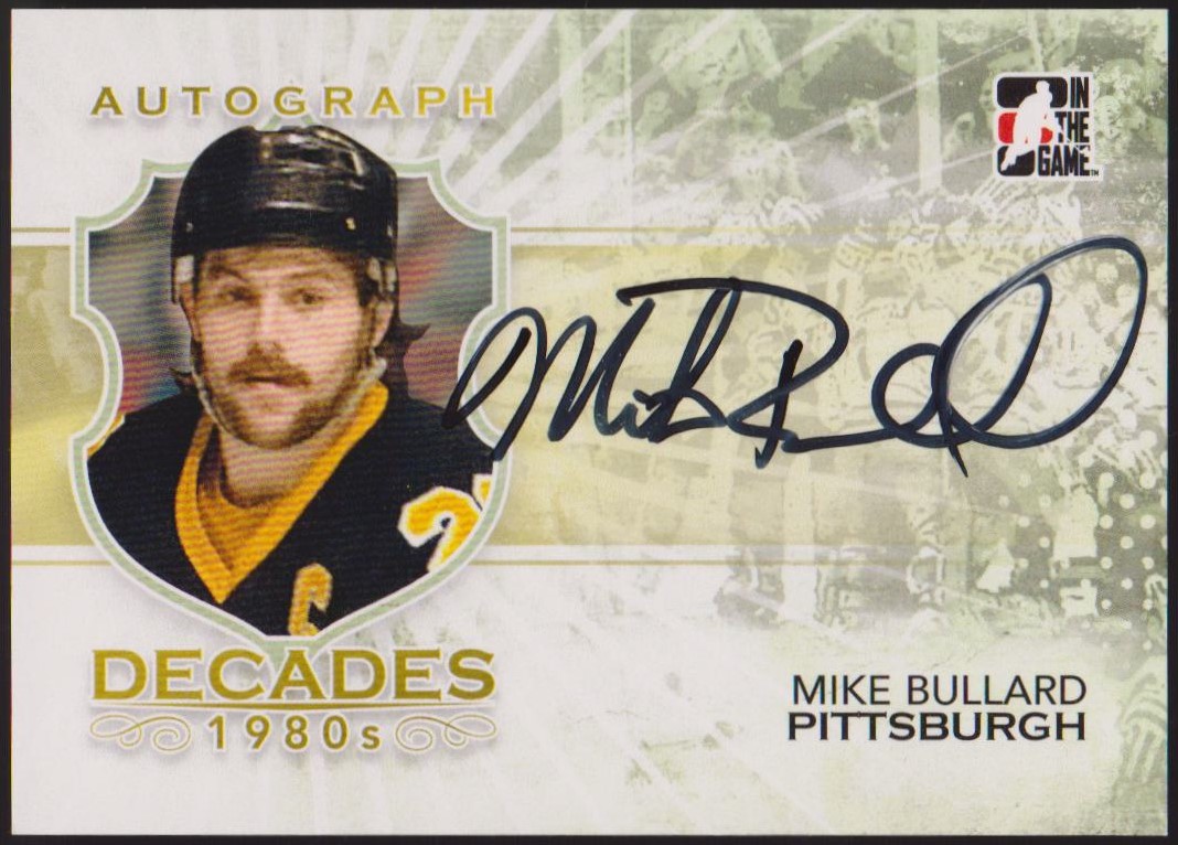 2010-11 ITG Decades 1980s Autographs #AMBU Mike Bullard (image for) 2010-11 ITG Decades 1980s Autographs #AMBU Mike Bullard