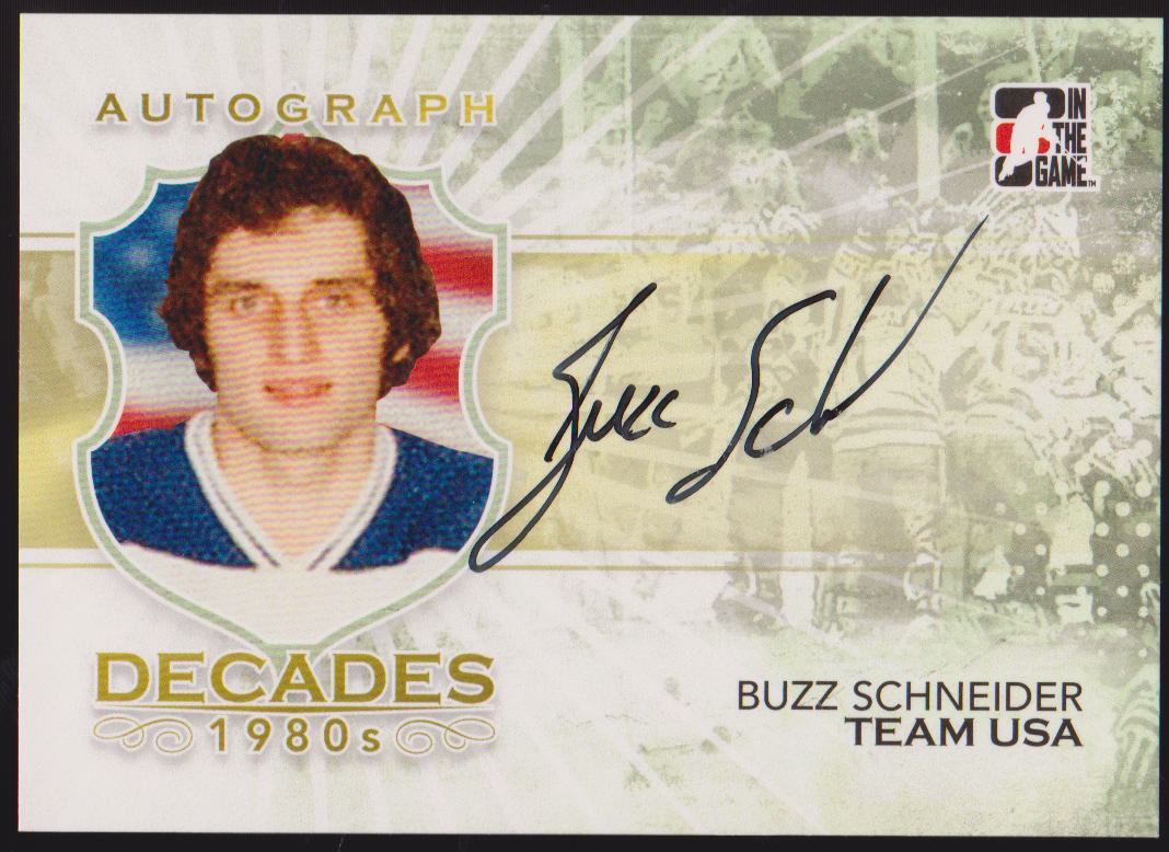 2010-11 ITG Decades 1980s Autographs #ABS Buzz Schneider USA (image for) 2010-11 ITG Decades 1980s Autographs #ABS Buzz Schneider USA